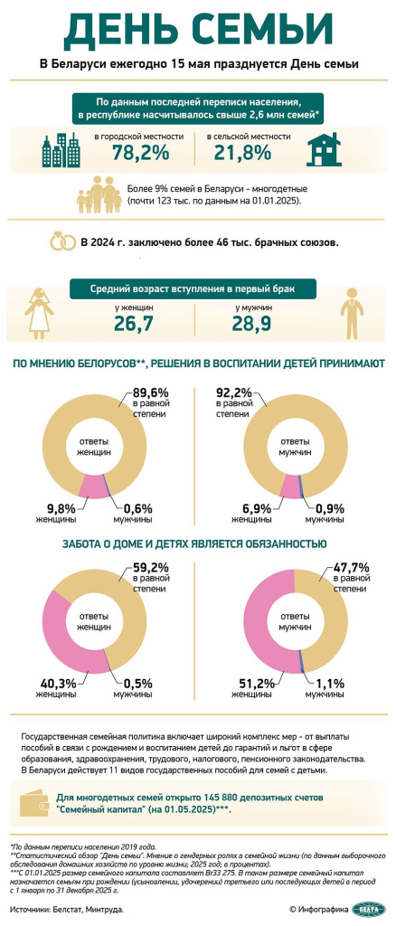 Инфографика День семьи